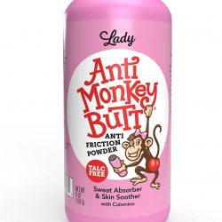 Lady Anti Monkey Butt | Women’s Body Powder with Calamine | Prevents Chafing and Absorbs Sweat | Talc Free | 6 Ounces | Pack of 1