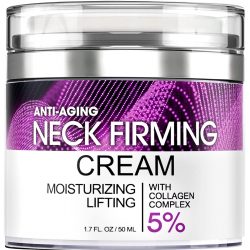 Anti Aging Neck Firming Cream – Revitalizing Moisturizer for Face – Wrinkles and Double Chin Reducing Formula – Collagen and Retinol Tightening Cream for Décolleté – All Natural Components