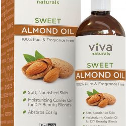 Sweet Almond Oil – 100% Pure Hair and Skin Softener, Non-Greasy Massage Oil, Carrier Oil for Essential Oils and DIY Beauty Blends, Expeller-Pressed Almond Oil for Hair and Body, Non-GMO, 16 fl oz