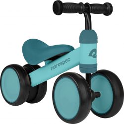 Retrospec Cricket Baby Walker Balance Bike with 4 Wheels for Ages 12-24 months – Toddler Bicycle Toy for 1 Year Old’s – Ride On Toys for Boys and Girls