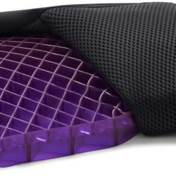 Purple Back Cushion | Pressure Reducing Grid Designed for Ultimate Comfort | Designed for Chairs, Gaming, and Travel | Made in The USA