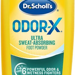 Dr. Scholl’s Odor-x Sweat Absorbing Foot Powder, 7 Ounce (Pack of 1)