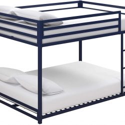 DHP Miles Metal Bunk Bed, Blue, Full over Full