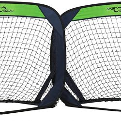 Sport Squad Portable Soccer Goal Net Set – Set of Two 4′ Pop Up Training Soccer Goals with Compact Carrying Case – Easy Assembly and Compact Storage – Great for Kids and Adults