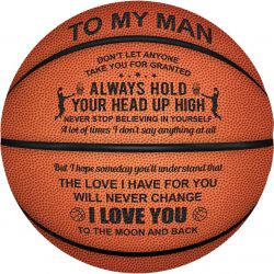 Customized Basketballs for Men ,Personalized Indoor /Outdoor Game Leather Basketball ,Engraved Best Gift for Son from Mom Dad .