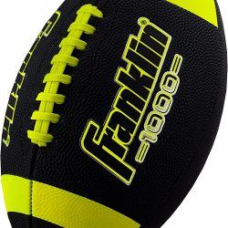 Franklin Sports Youth Junior Footballs – Grip Rite 100 Kids Rubber Football – Extra Grip Youth Junior Size Footballs for Kids