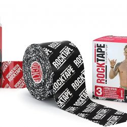 RockTape Extra Sticky 2-Inch Kinesiology Tape (Logo Black)