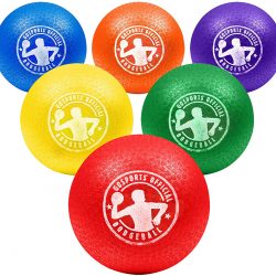 GoSports Inflatable Dodgeball – No Sting Balls – Includes Ball Pump & Mesh Bag