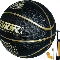 Senston Basketball with Pump Size 7, Official Basketball Ball Adult Children Use, Street Indoor Basketball