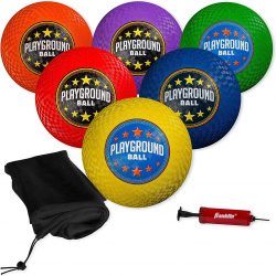 Franklin Sports Kids Playground Balls – Rubber Kickballs + Playground Balls For Kids – Great for Dodgeball, Kickball, 4 Square + Schoolyard Games – 8.5” Diameter