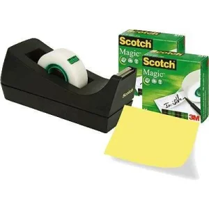 Scotch Magic Tape with Dispenser – 2-Pack